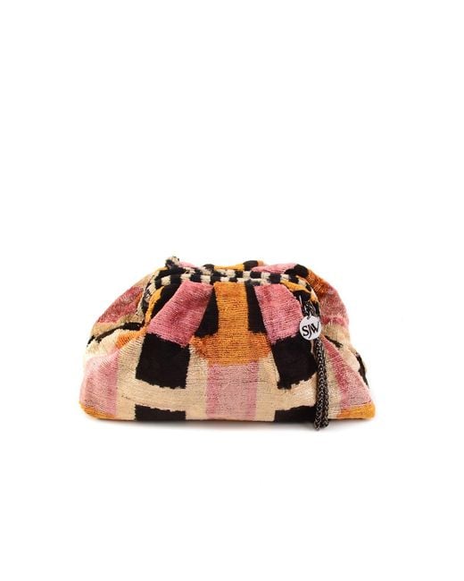 SJW BAGS LONDON Multicolor Victoria Ikat Mini Pouch Bag