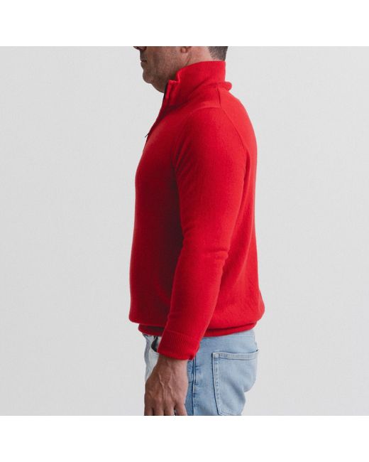Lindsay Nicholas New York Red Drew Sweater
