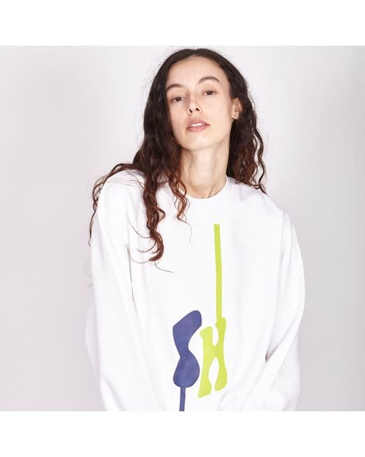 SOHUMAN White Rie Sustainable Sweatshirt