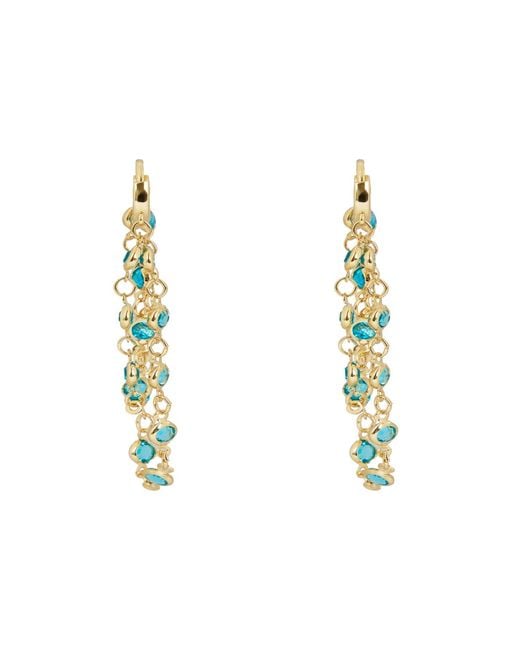 Saachi Metallic Glass Multi Layer Earring