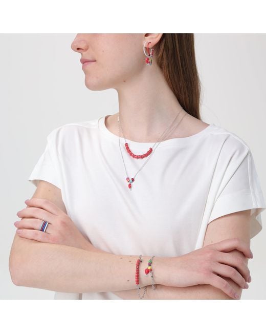 Pinnole Red All Necklace