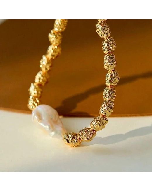 Angel Barocco Metallic Baroque Pearl Necklace – One Pearls