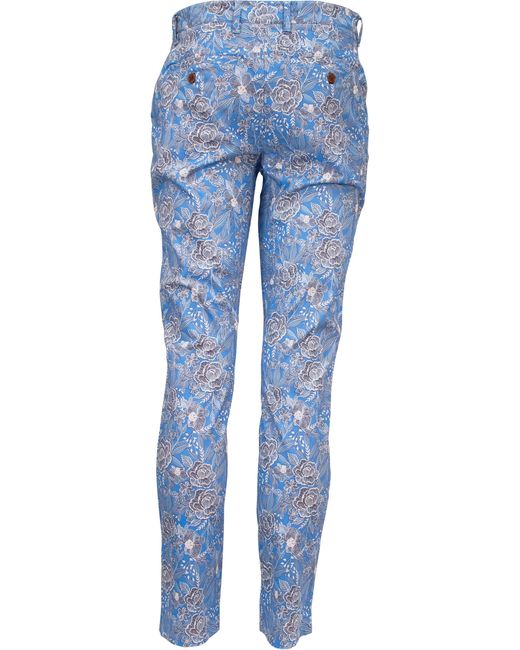 Lords of Harlech Blue Jack Handcut Floral Pant for men
