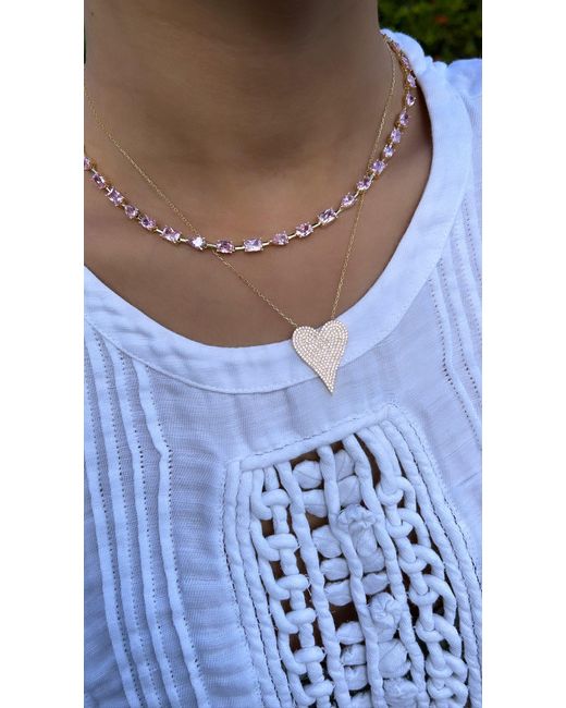 SHYMI Metallic Multi Shape Bar Tennis Necklace
