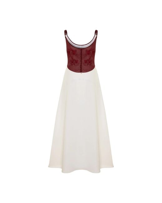 Pcfg White The Broderie Anglaise Edit Embroidered Floral Midi Dress
