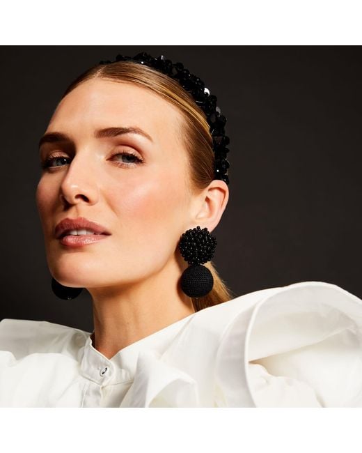 PINAR OZEVLAT Blue Yasmine Headband