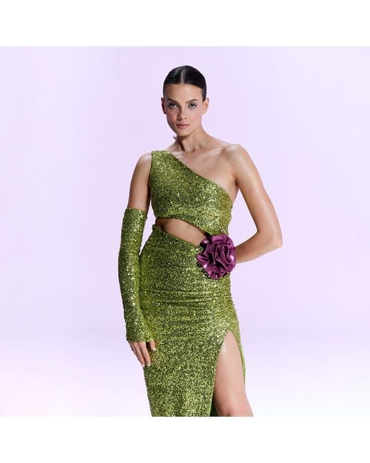 Nur Karaata Green El Patio Dress