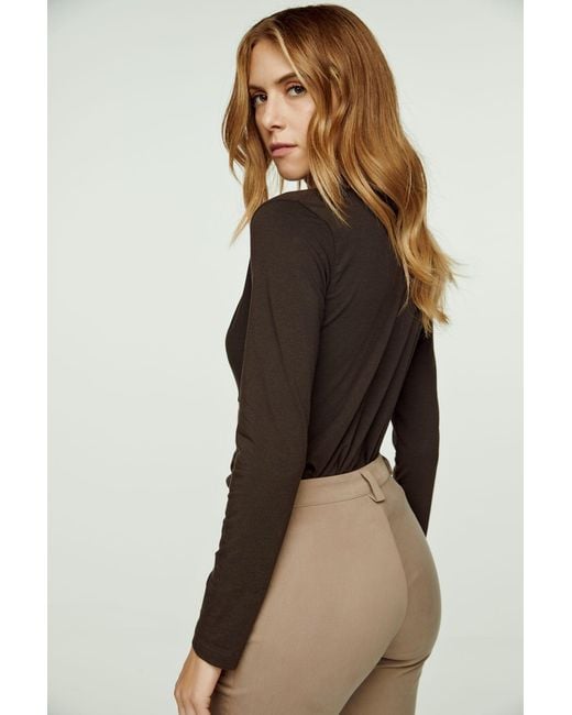Conquista Gray Camel Fitted Full Length Pants