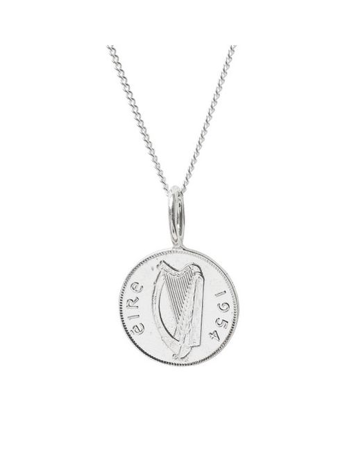 Katie Mullally Metallic Irish Shilling Coin & Chain