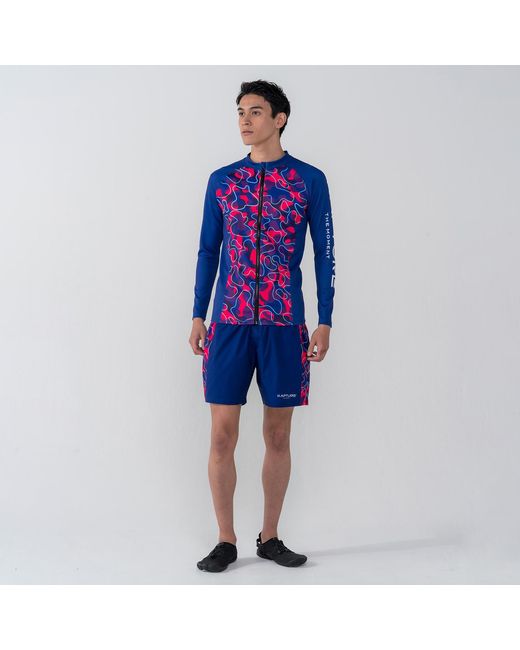 Kapture Purple Neo City Camo Shorts for men