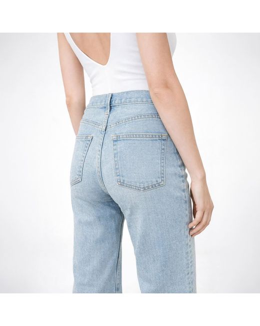NOEND Blue Queen High Rise Wide Leg Jeans