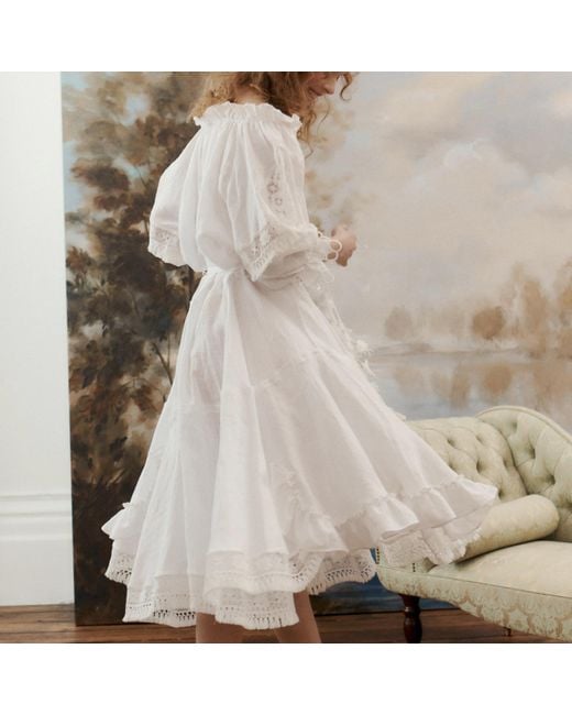 Lisa The Label White Angel Babydoll Dress