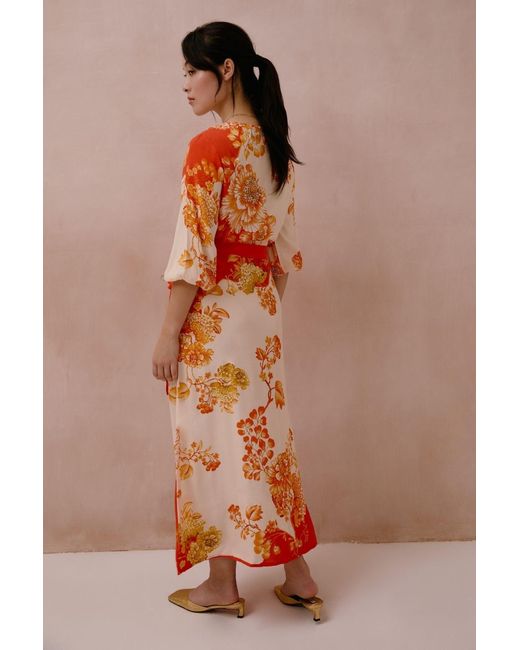 Raishma Orange Michaela Dress