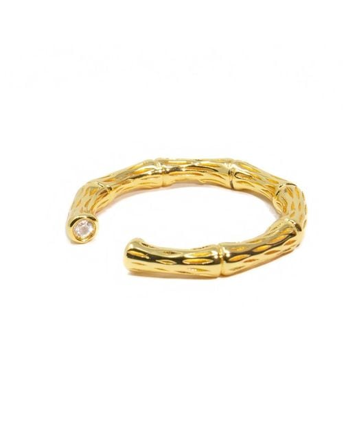 NASI SILVER Metallic Bamboo Stacking- Topaz