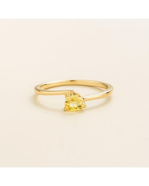 Juvetti Yellow Trillion Ring