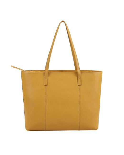 Paul Costelloe Yellow Victoria Tote Bag