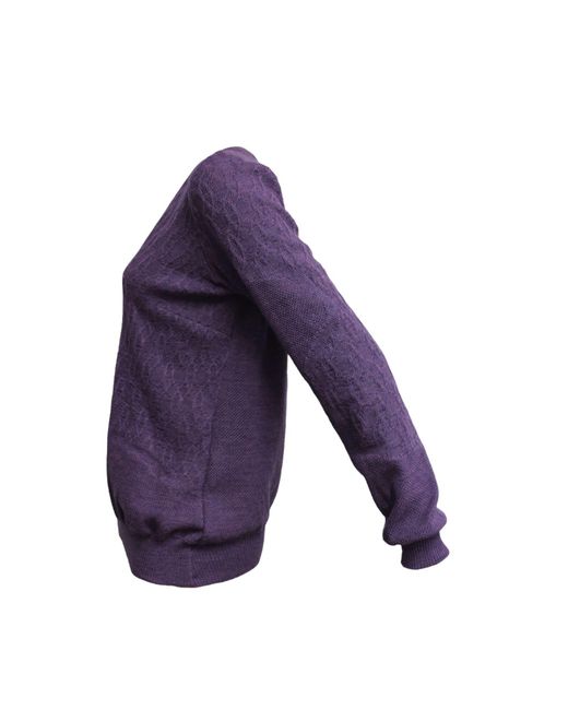 Maria Aristidou Purple Ravine Round Neckline Sweater