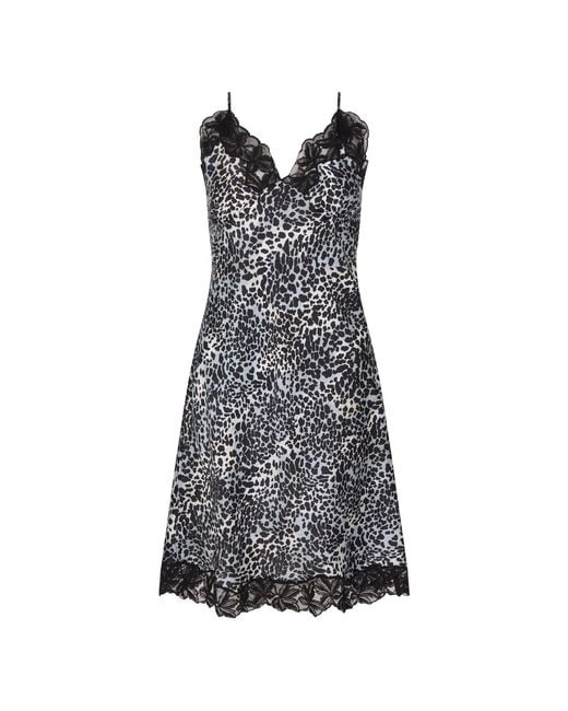 Lisa The Label Black Blossom Slip Dress