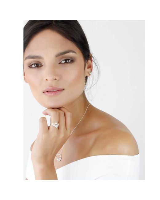 Lee Renee White Rose Ring –