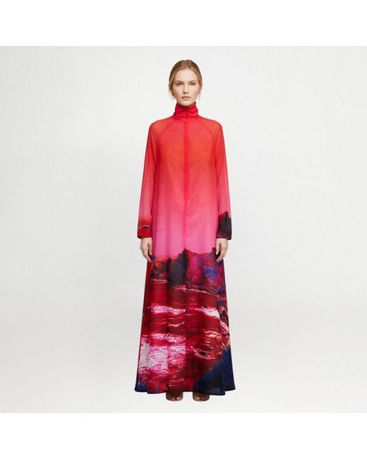 Maxjenny Red A-Shaped Maxi Dress