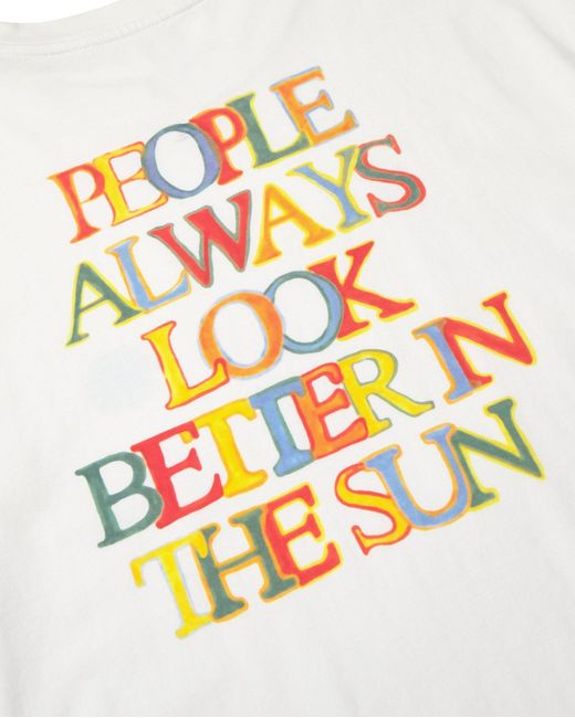 Thinking Mu White Shiny People Aaron T-Shirt for men