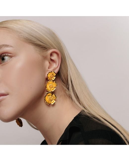 Lavani Jewels Metallic Golden Sevilla Earrings