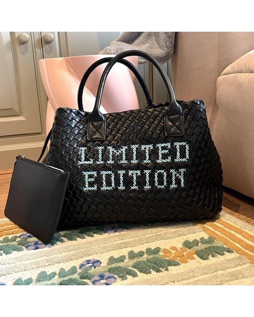 Lilly Loves Black Limited Edition Woven Handbag