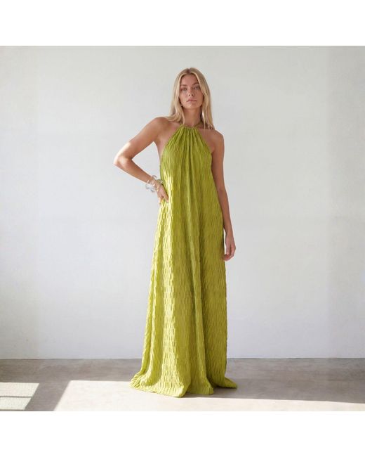 Alia Studio Green Volupté Maxi Dress