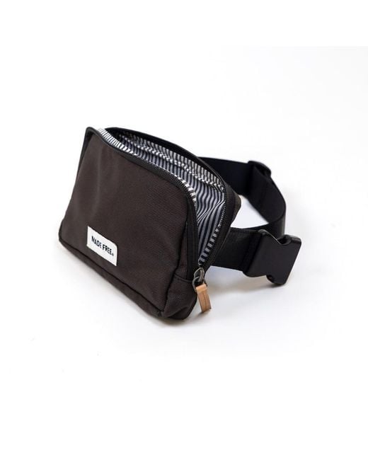 Made Free Black Hip Pack Aw Charcoal for men