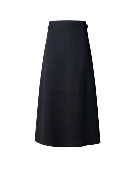 The Extreme Collection Blue Flared Midi Skirt