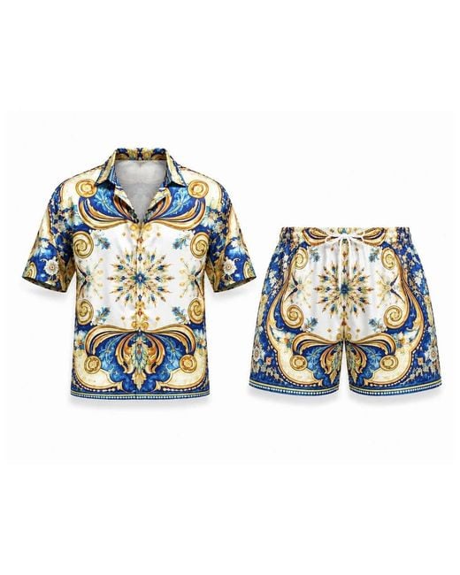 Hustle Blue Positano Swim Set for men