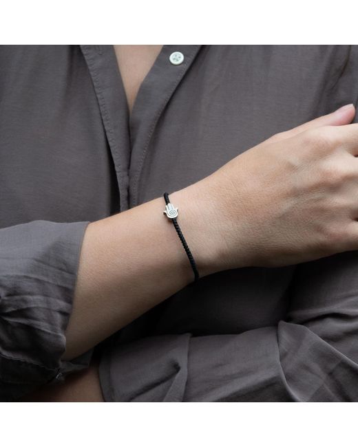 Harbour Uk Brown Hamsa Rope Bracelet