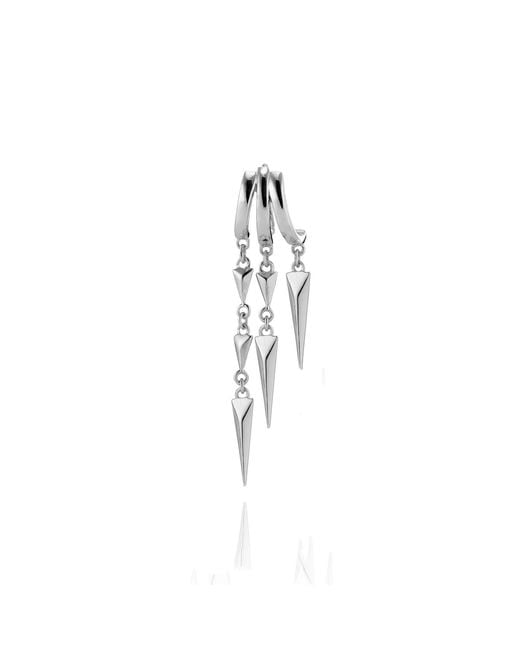 Aaria London Metallic Paloma Illusion Earrings