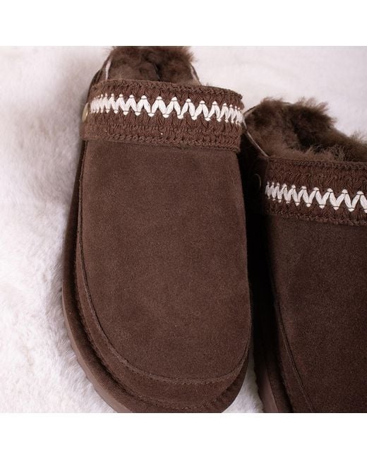 Pretty You London Red Hallie Sheepskin Multiway Slippers