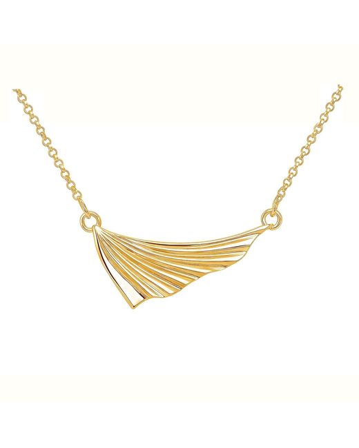 Janus Edinburgh Metallic Selkie Fish Fin Mini Vermeil Necklace