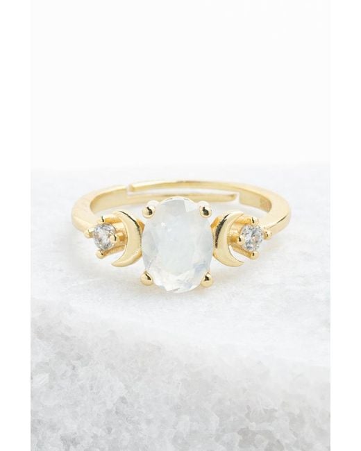 Starfish Project Metallic Starlight Moonstone Ring