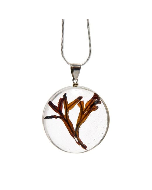 Laura Daili Metallic Neutrals Baltic Seaweed – Glass Pendant
