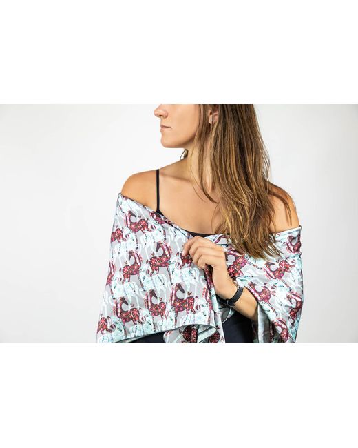 FORZA CAVALLO Blue Happy Arab Square Scarf