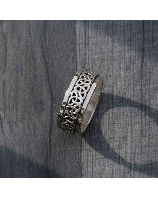 Charlotte's Web Jewellery White Unity Spinning Ring for men