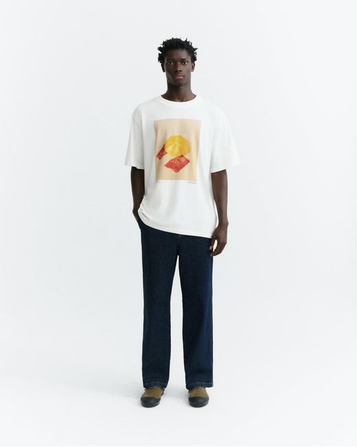 Thinking Mu White Yosigo Eric Oversize T-Shirt for men