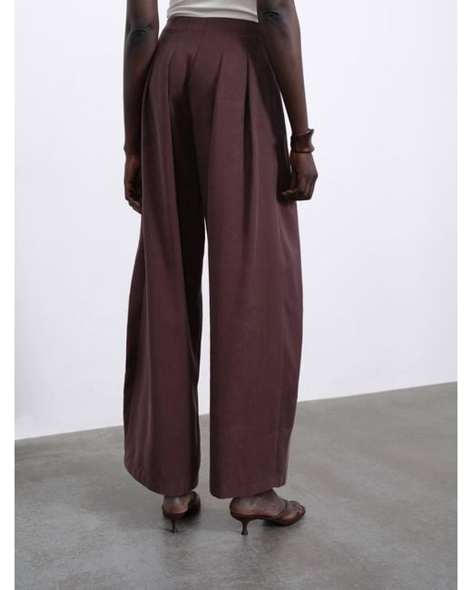 Sélone Purple Camille Barrel Trousers
