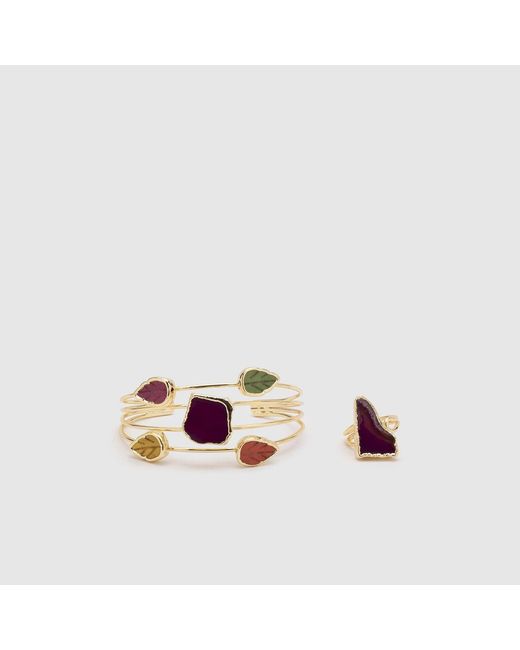 Ilvi Red Zaan Bracelet & Ring Set
