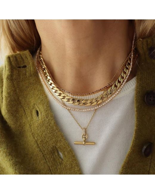 Hye Jane Jewelry Metallic Juliette T-Bar Necklace