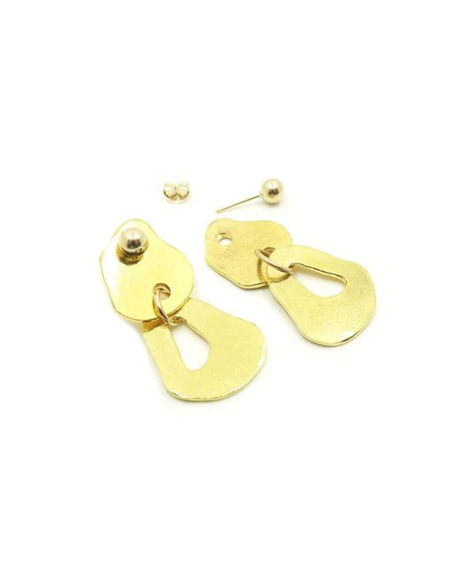 Bio-Trimmings Metallic Tesla Earrings