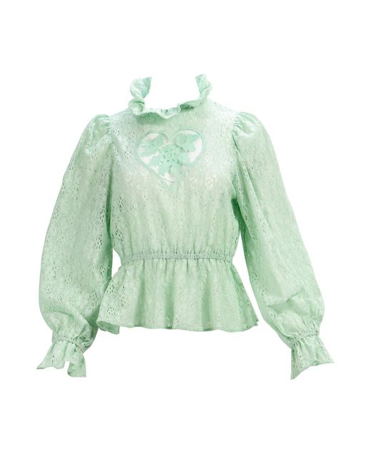 Kristinit Green Lace Sirsna Top