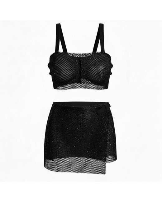 Ruko B Black Embellished Top