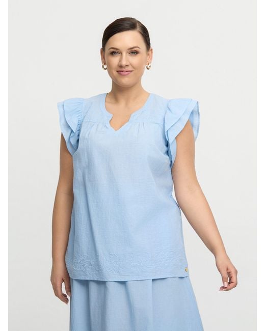 Zoe Blue Cloe Top
