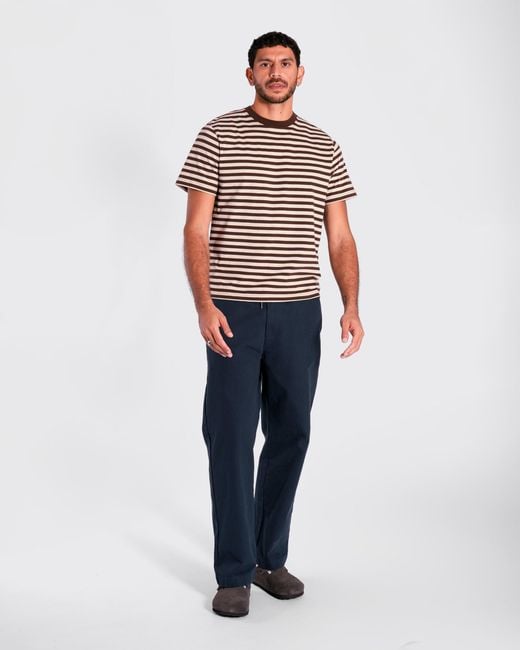 Far Afield Brown Ringer Stripe T-Shirt for men
