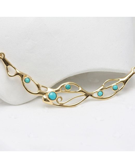 Isla Silver Metallic Handmade Vermeil American Necklace
