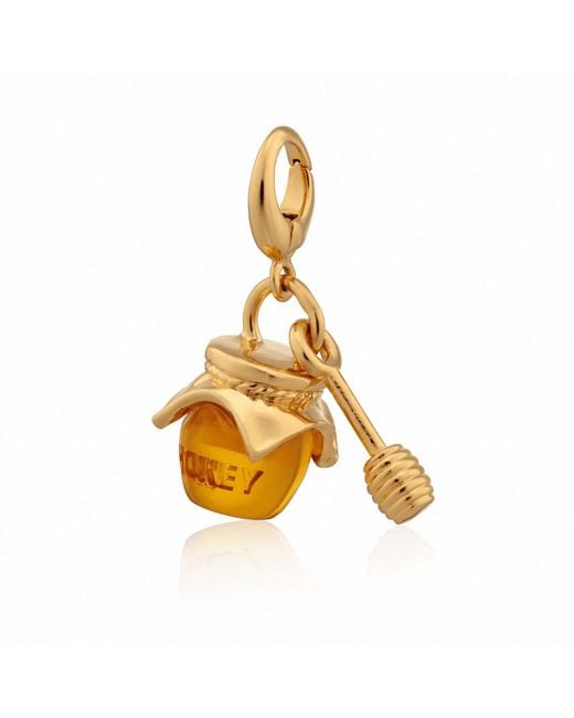 Lily Charmed Metallic Plated Honey Pot Charm Necklace